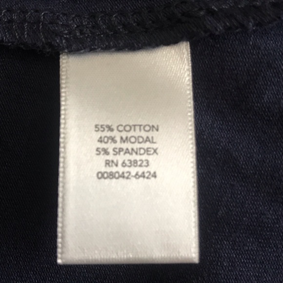 New Christopher & Banks Dark Navy Short Sleeve Top - Picture 6 of 6